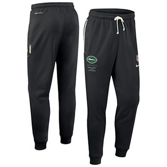 Men's Nike Black New York Jets Sideline Standard Issue Touchback Kick Dri-FIT Taper Pants
