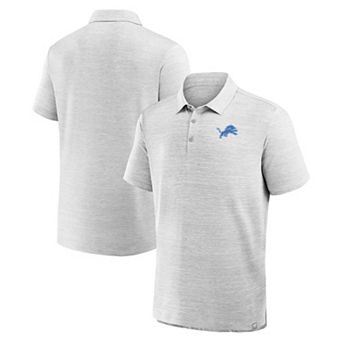 Men's Fanatics Heather Gray Detroit Lions Clutch Polo