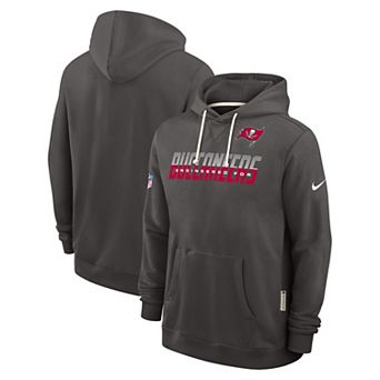 Men's Nike Pewter Tampa Bay Buccaneers Sideline Standard Issue Dri-FIT Hoodie