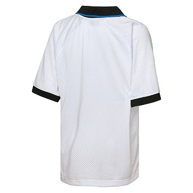 Youth Outerstuff White Charlotte FC Mesh Raglan T-Shirt