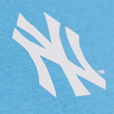 Men's Mitchell & Ness Light Blue New York Yankees Insignia Fleece Sweatshirt