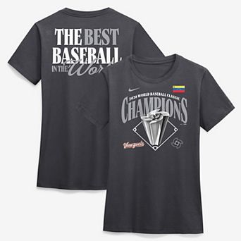 Women's Nike Anthracite Venezuela Baseball 2026 World Baseball Classic Champions Locker Room T-Shirt
