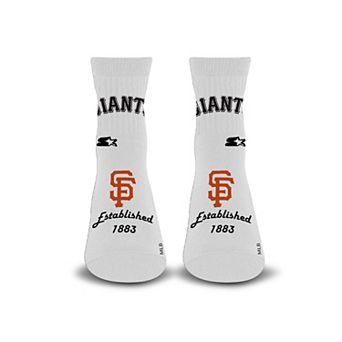 Unisex Starter White San Francisco Giants Established Stencil Quarter Socks