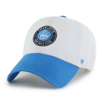 Men's '47 White Charlotte FC Two-Tone Clean Up Adjustable Hat