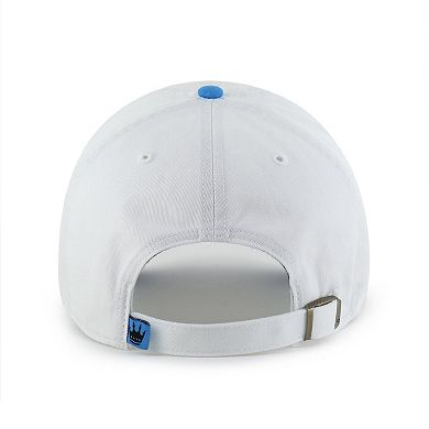 Men's '47 White Charlotte FC Two-Tone Clean Up Adjustable Hat