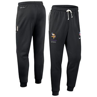 Men's Nike Black Minnesota Vikings Sideline Standard Issue Touchback Kick Dri-FIT Taper Pants