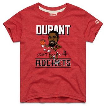 Youth Homage Kevin Durant Red Houston Rockets Caricature Tri-Blend T-Shirt