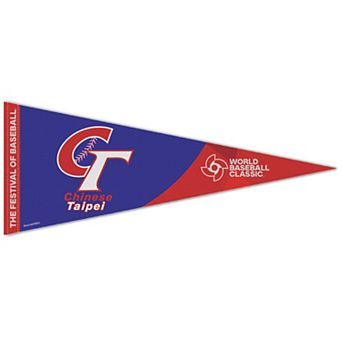 "WinCraft Chinese Taipei Baseball 2026 World Baseball Classic 12"" x 30"" Premium Pennant"