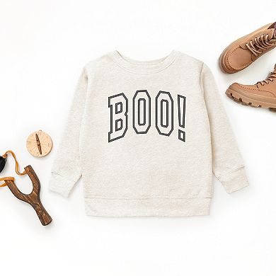 Embroidered Boo Arched - Youth Graphic Sweatshirt