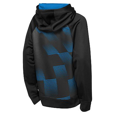 Youth Outerstuff Blue/Black Charlotte FC Striker Fleece Hoodie