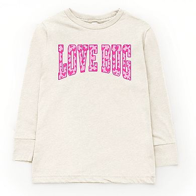 Love Bug Hearts - Youth Long Sleeve Graphic T-Shirt