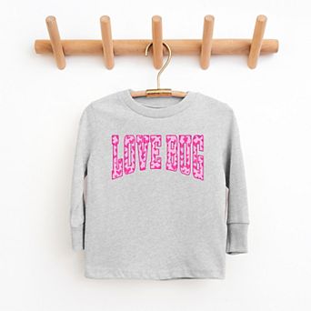 Love Bug Hearts - Youth Long Sleeve Graphic T-Shirt
