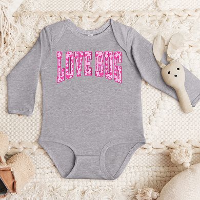 Love Bug Hearts - Baby Long Sleeve Bodysuit