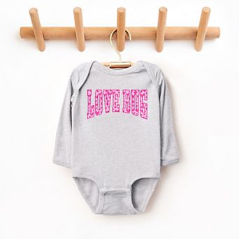 Love Bug Hearts - Baby Long Sleeve Bodysuit