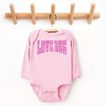 Love Bug Hearts - Baby Long Sleeve Bodysuit
