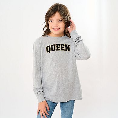 Queen Leopard Print - Youth Long Sleeve Graphic T-Shirt
