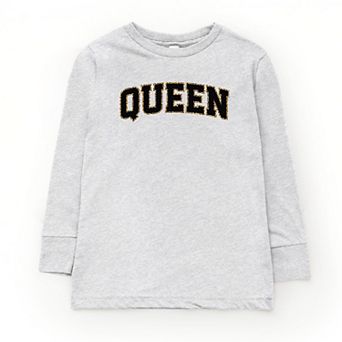 Queen Leopard Print - Youth Long Sleeve Graphic T-Shirt