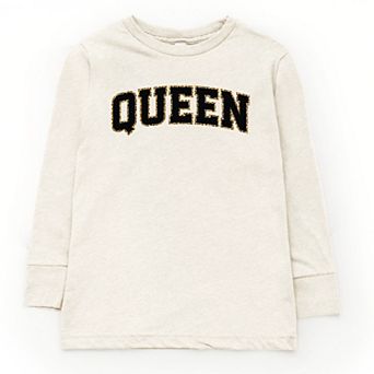 Queen Leopard Print - Youth Long Sleeve Graphic T-Shirt
