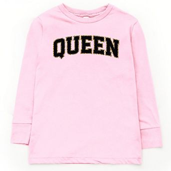 Queen Leopard Print - Youth Long Sleeve Graphic T-Shirt