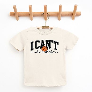 I Can't, It's March - Youth Short Sleeve Graphic T-Shirt