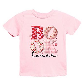 Book Lover Patchwork Print - Youth Short Sleeve Graphic T-Shirt