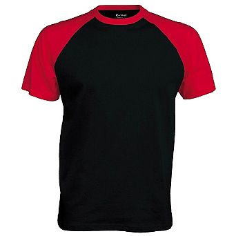 Kariban Mens Short Sleeve Baseball T-Shirt