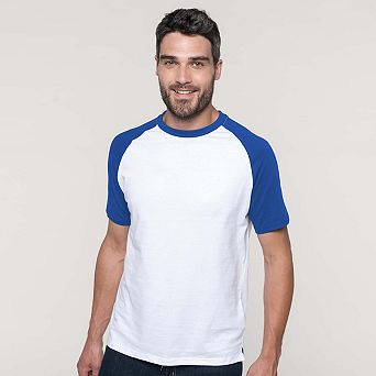 Kariban Mens Short Sleeve Baseball T-Shirt