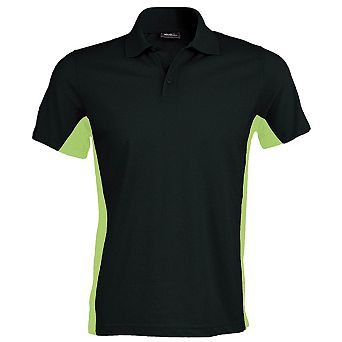 Kariban Mens Short Sleeve Flag Polo Shirt (Dual Colour)