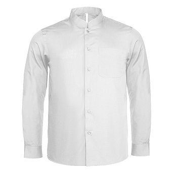 Kariban Mens Long Sleeve Mandarin Collar Shirt