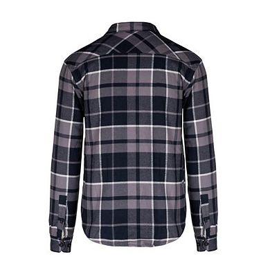 Kariban Mens Sherpa Lined Checked Shirt Jacket