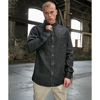 Build Your Brand Mens Denim Shirt