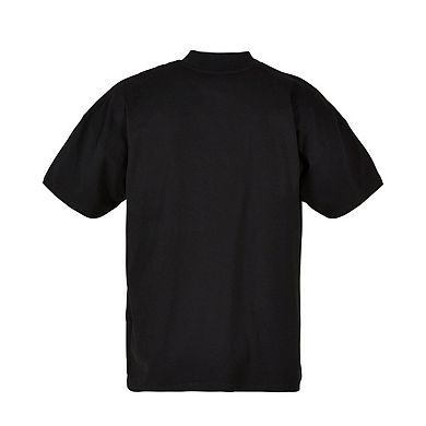 Build Your Brand Mens Mock Neck Oversized T-Shirt