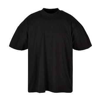 Build Your Brand Mens Mock Neck Oversized T-Shirt