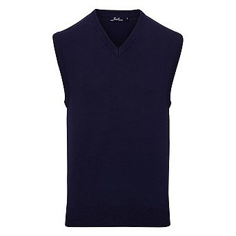Premier Mens Knitted Sleeveless Sweater Vest