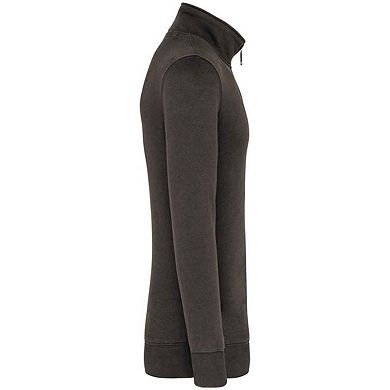 Kariban Mens Zip Neck Sweatshirt