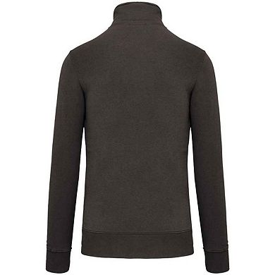 Kariban Mens Zip Neck Sweatshirt