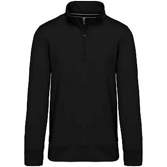 Kariban Mens Zip Neck Sweatshirt