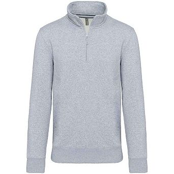 Kariban Mens Zip Neck Sweatshirt