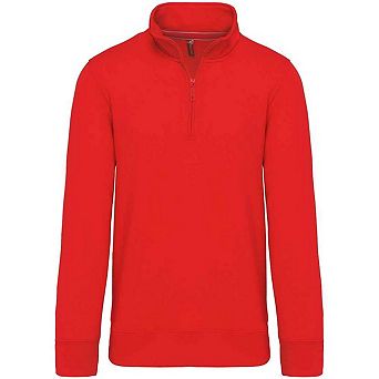 Kariban Mens Zip Neck Sweatshirt