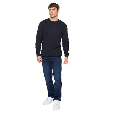 Crosshatch Mens Jampster Knitted Crew Neck Sweatshirt