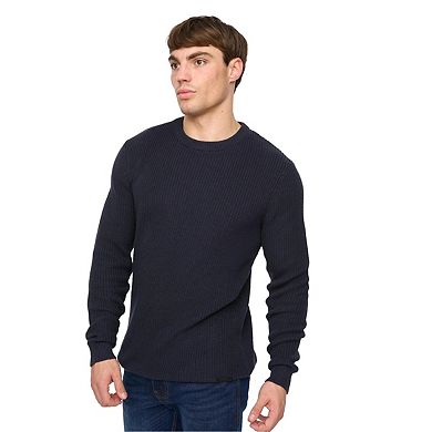 Crosshatch Mens Jampster Knitted Crew Neck Sweatshirt