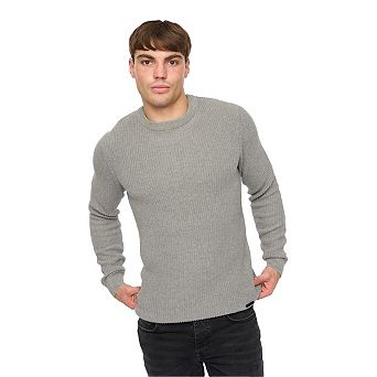 Crosshatch Mens Jampster Knitted Crew Neck Sweatshirt