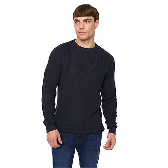 Crosshatch Mens Jampster Knitted Crew Neck Sweatshirt