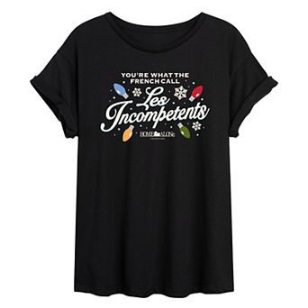 Juniors' Home Alone Les Incompetents Oversized Tee