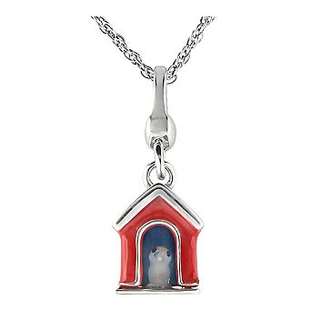 Alamode 925 Sterling Silver House Necklace & Pendant