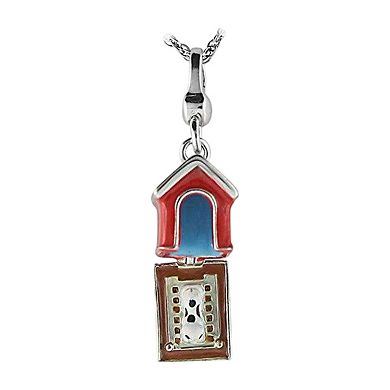 Alamode 925 Sterling Silver House Necklace & Pendant