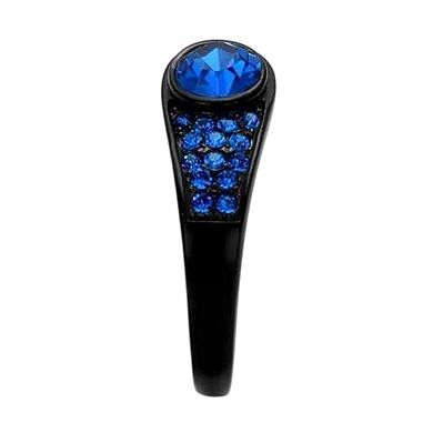 Alamode Black Ion Plating Crystal Crossover Ring