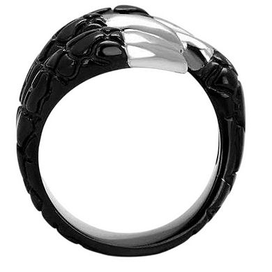 Alamode Black Ion Plating Claw Ring