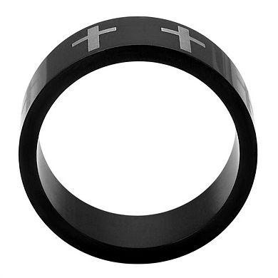 Alamode Black Ion Plating Cross Ring