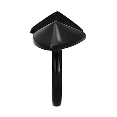 Alamode Black Ion Plating Arrowhead Ring